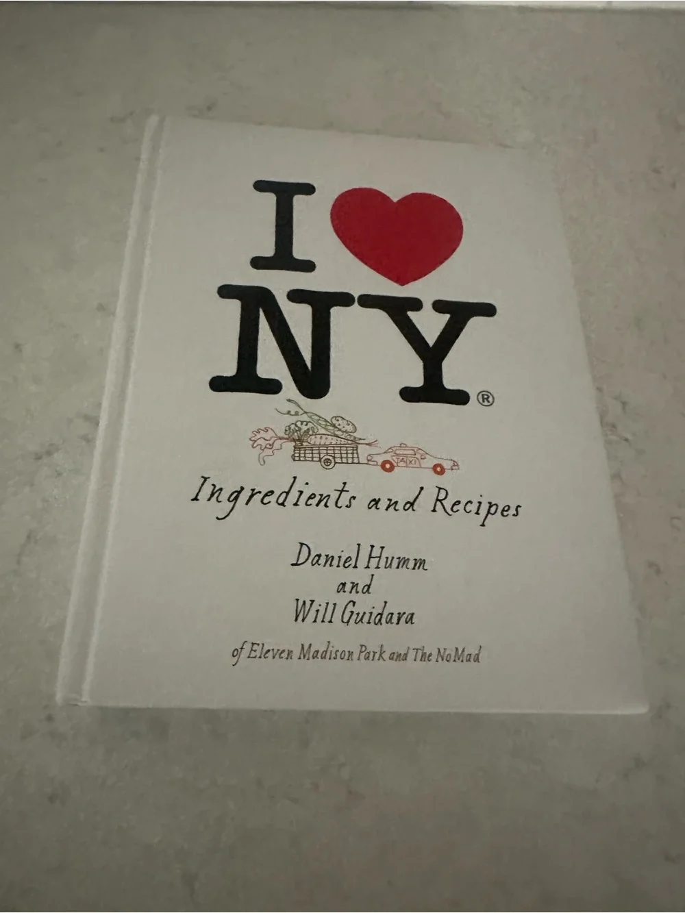 I ♥ NY Ingredients and Recipes Cookbook - White
